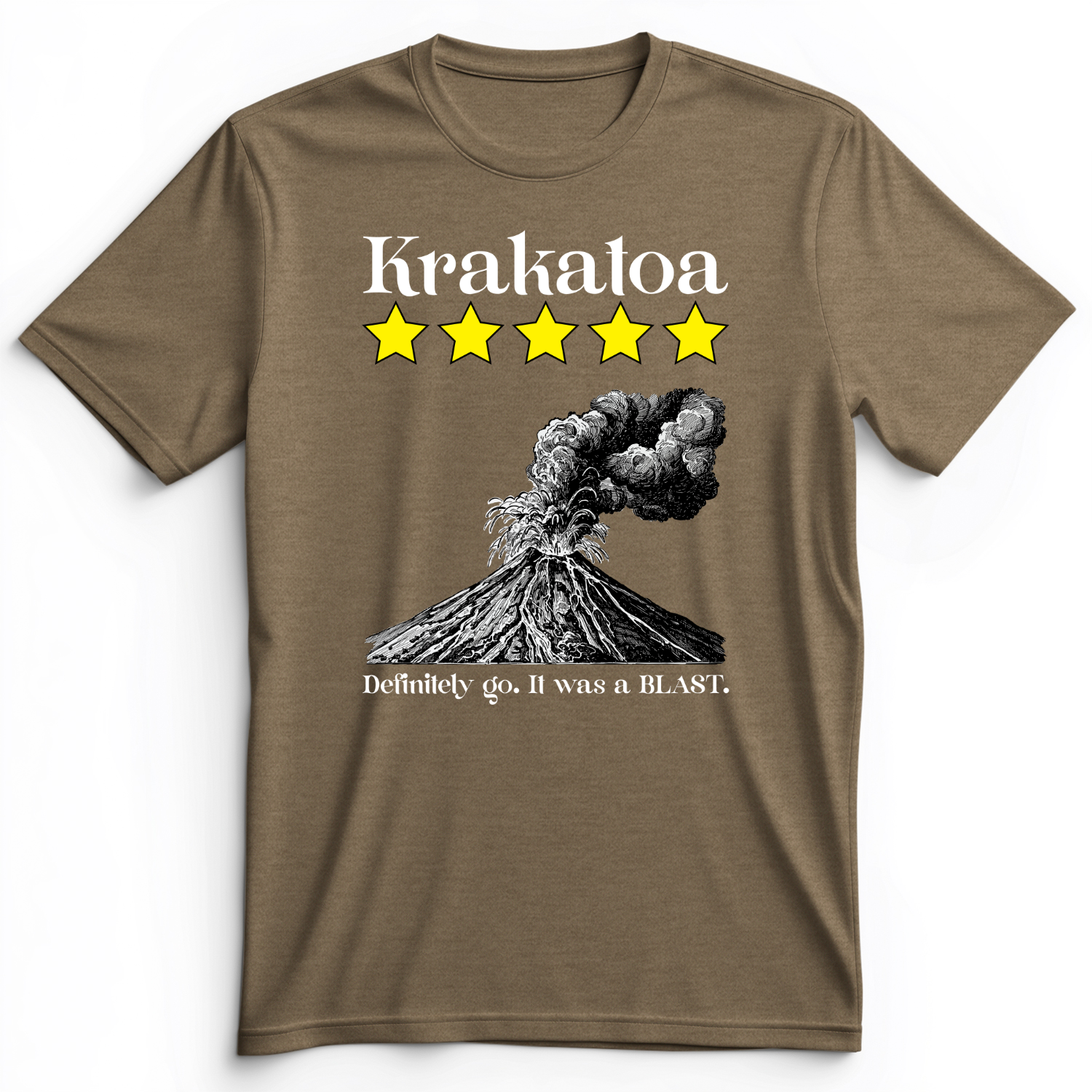 Krakatoa 5 Star Premium Tee Heather Olive / S