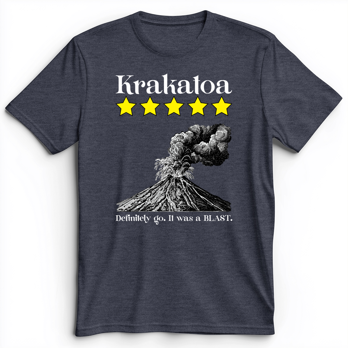 Krakatoa 5 Star Premium Tee Heather Navy / S