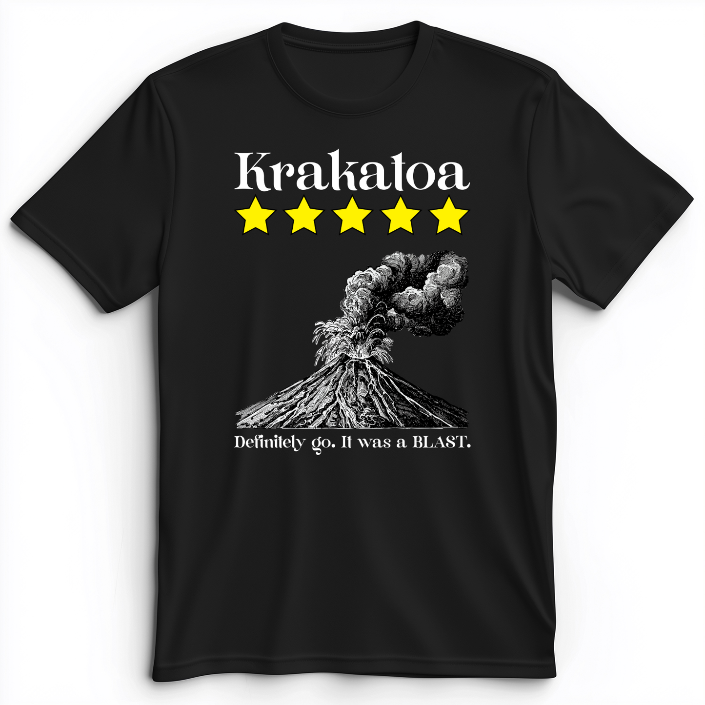 Krakatoa 5 Star Premium Tee Black / S