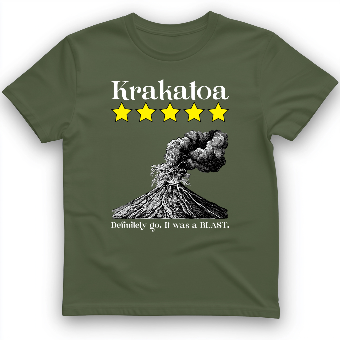 Krakatoa 5 Star T-Shirt Military Green / S