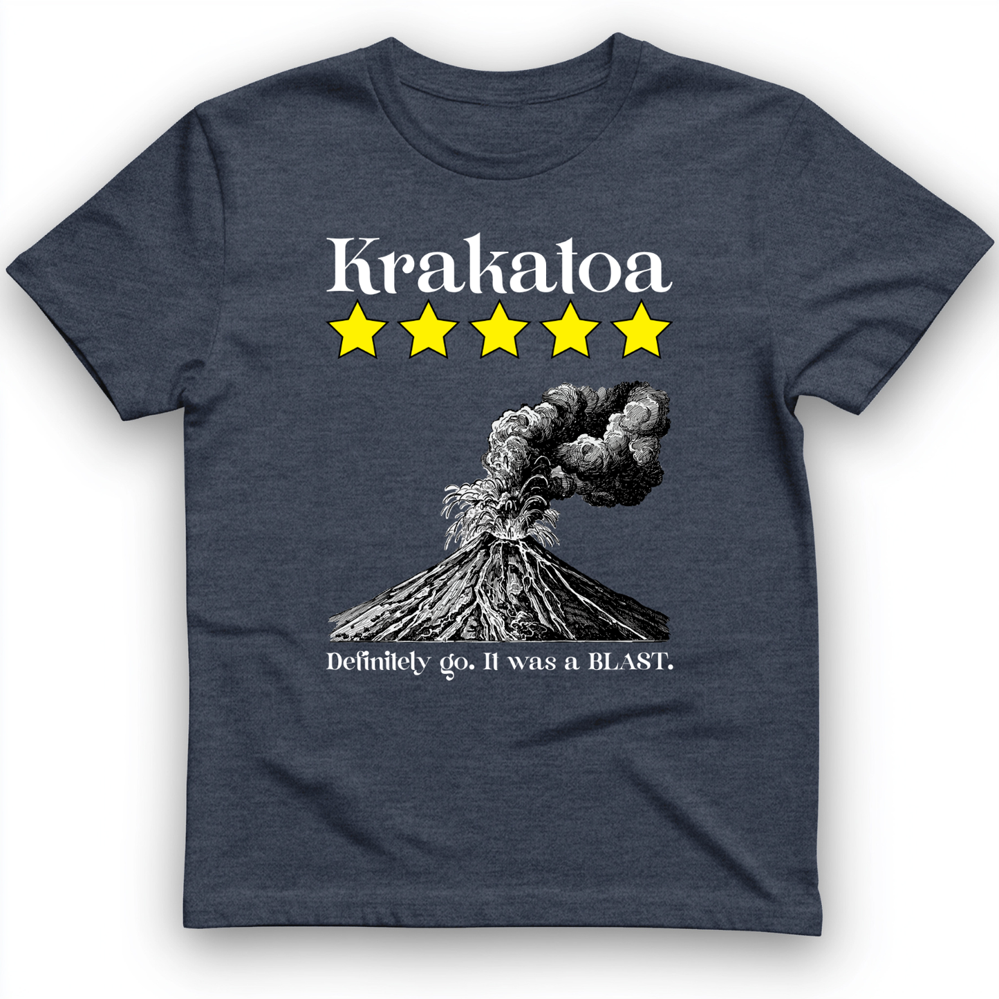 Krakatoa 5 Star T-Shirt Heather Navy / S
