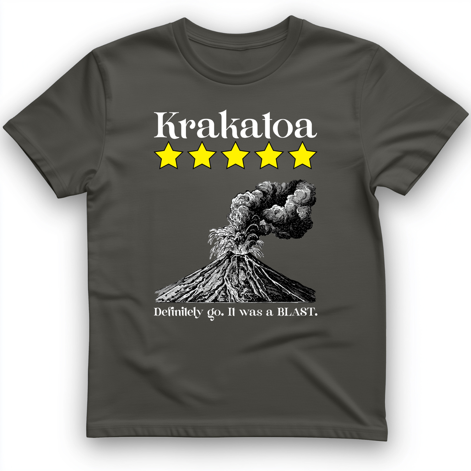 Krakatoa 5 Star T-Shirt Charcoal / S