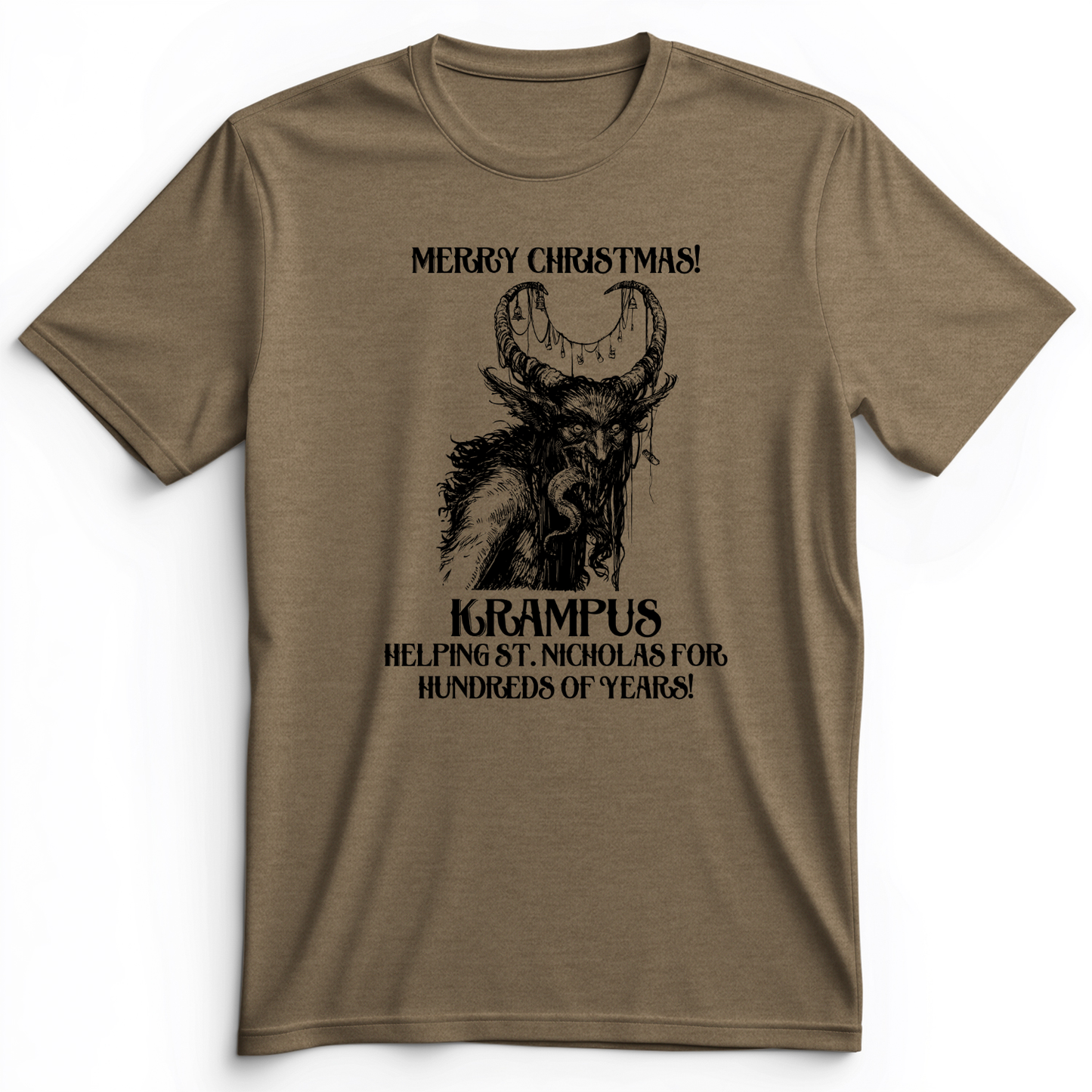 Krampus Premium Tee Heather Olive / S
