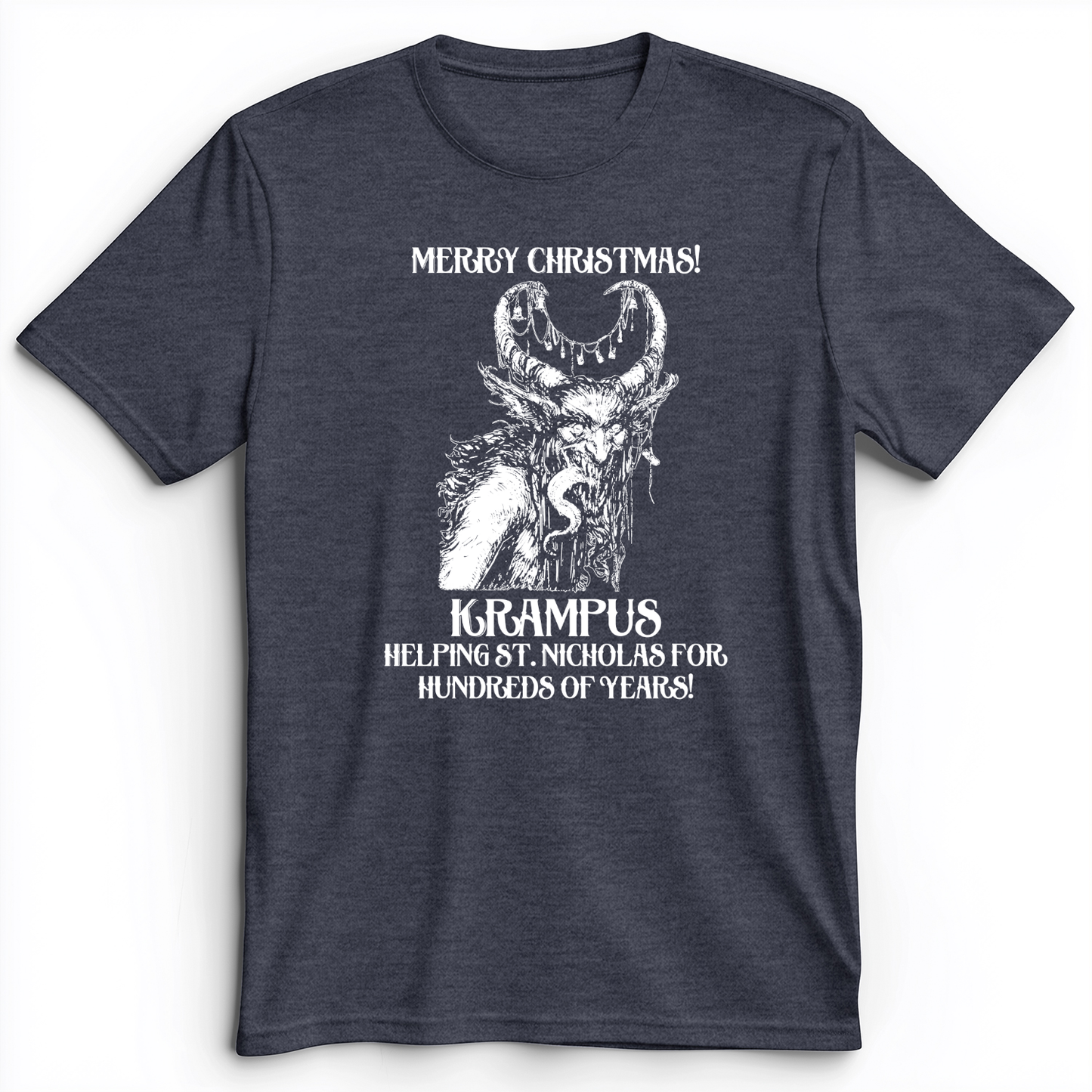 Krampus Premium Tee Heather Navy / S