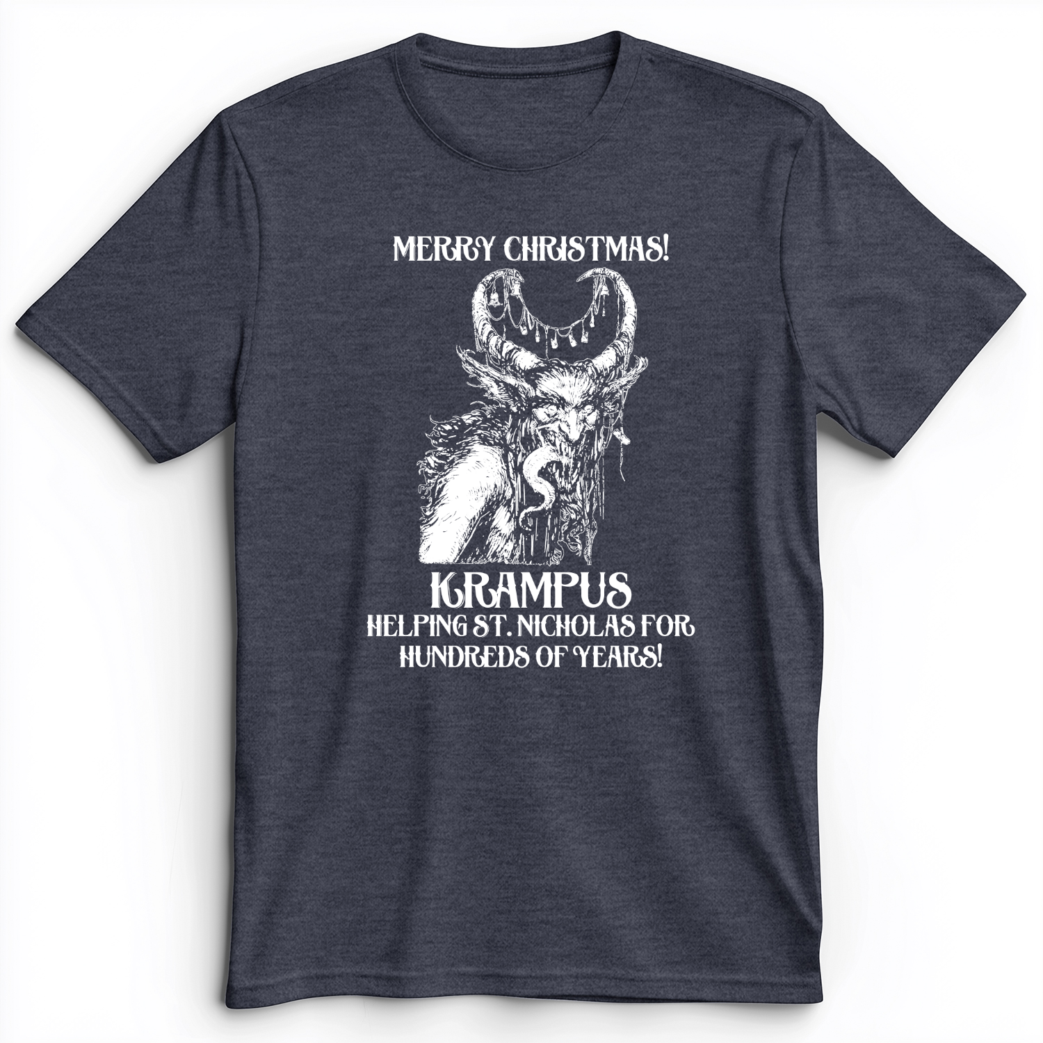 Krampus Premium Tee Heather Navy / S