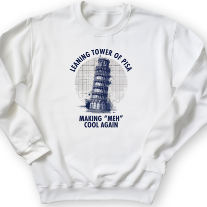 Leaning Tower of Pisa Crewneck White / S