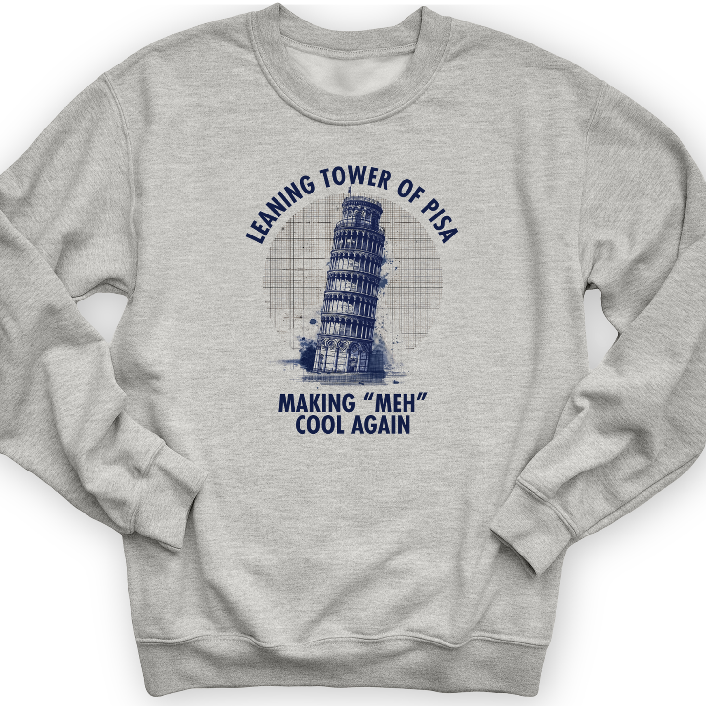Leaning Tower of Pisa Crewneck Sport Grey / S