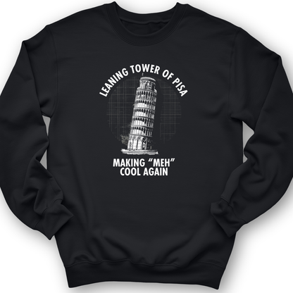 Leaning Tower of Pisa Crewneck Black / S