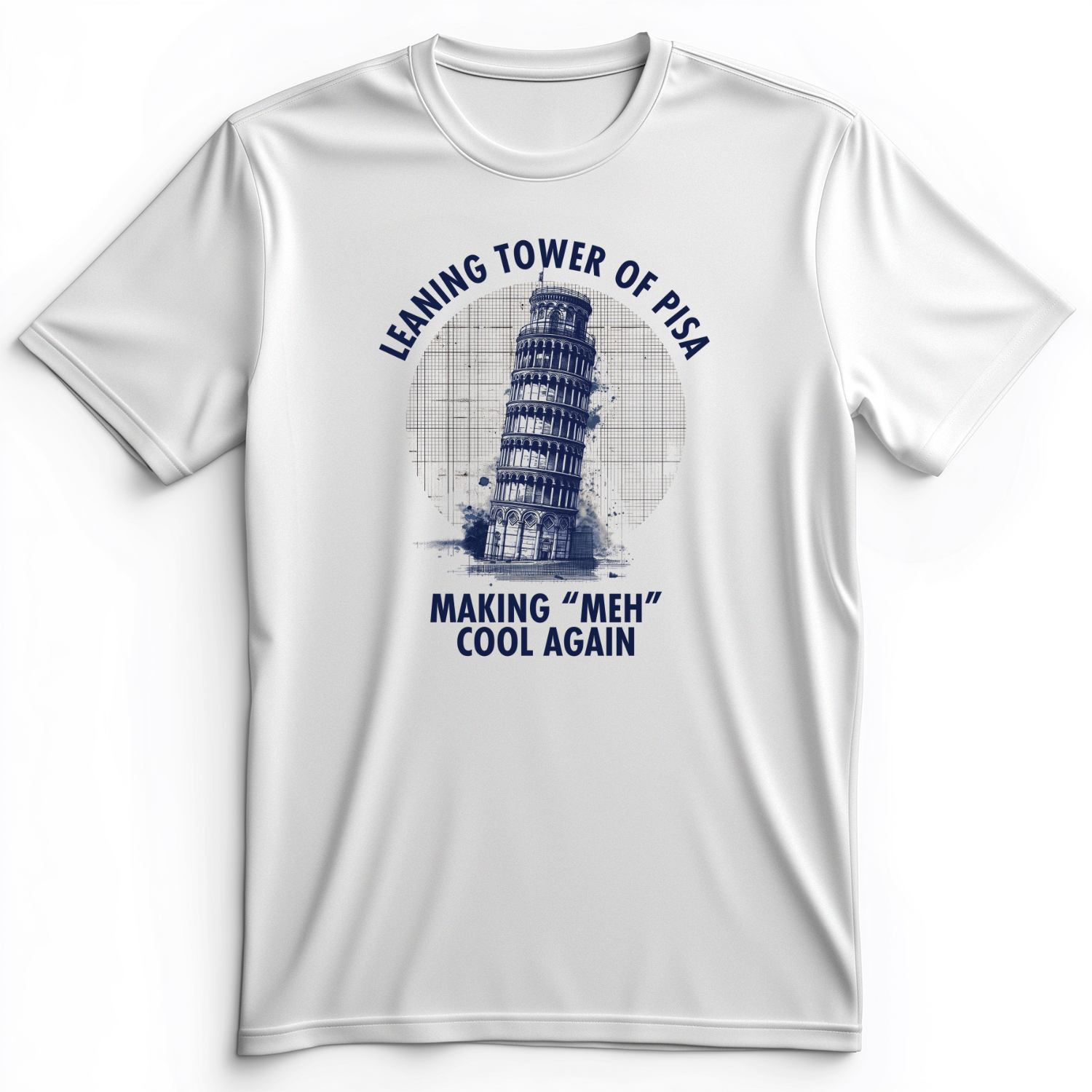 Leaning Tower of Pisa Premium Tee White / S