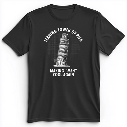 Leaning Tower of Pisa Premium Tee Dark Grey Heather / S