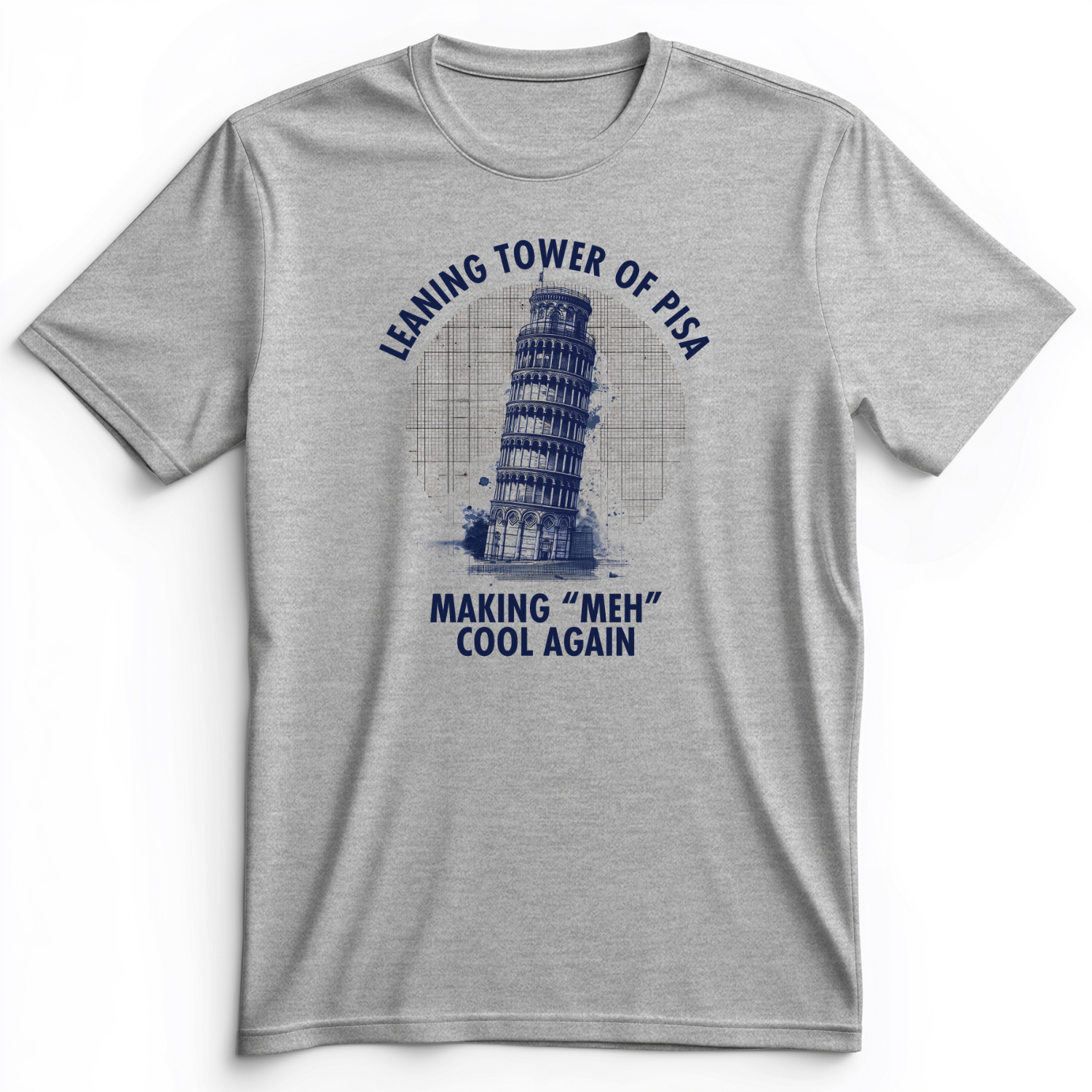 Leaning Tower of Pisa Premium Tee Athletic Heather / S