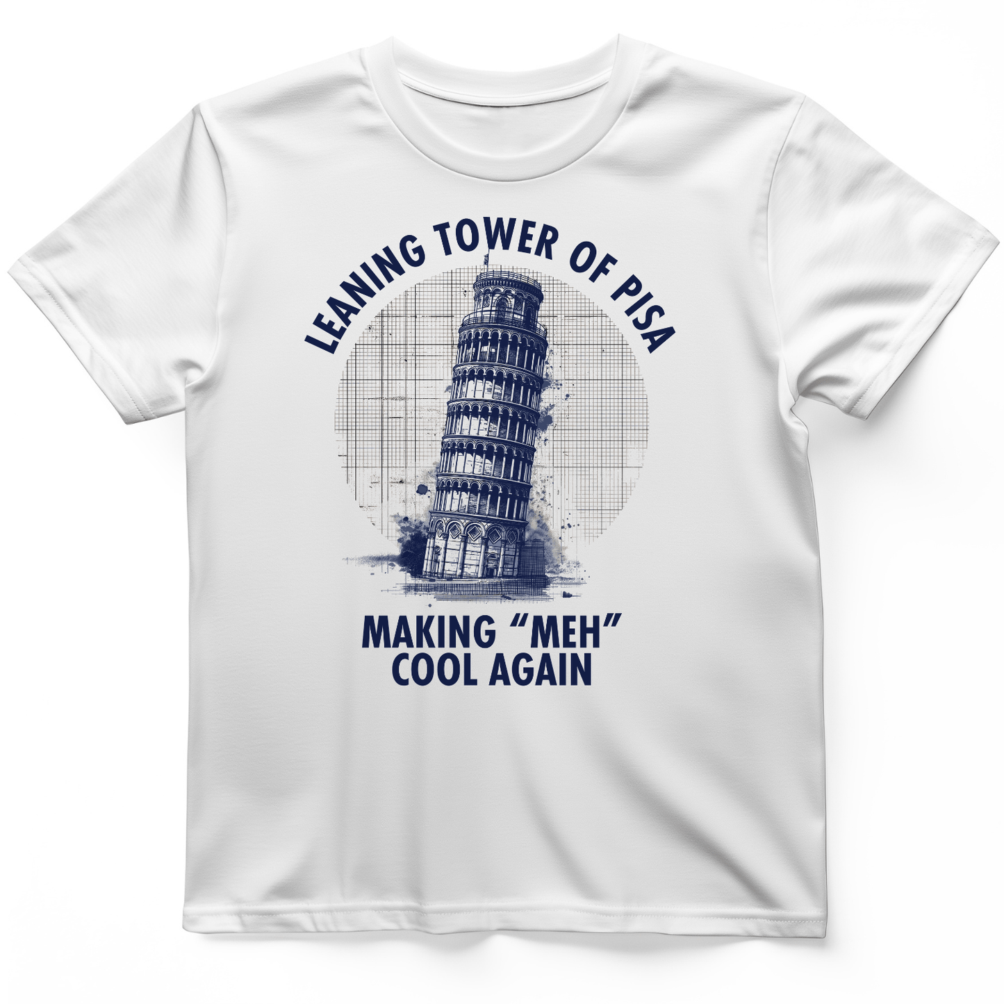 Leaning Tower of Pisa T-Shirt White / S
