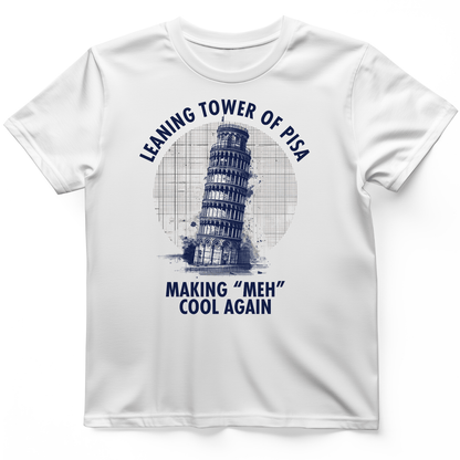 Leaning Tower of Pisa T-Shirt White / S