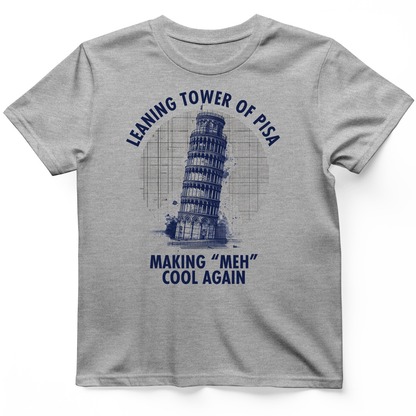 Leaning Tower of Pisa T-Shirt Sport Grey / S