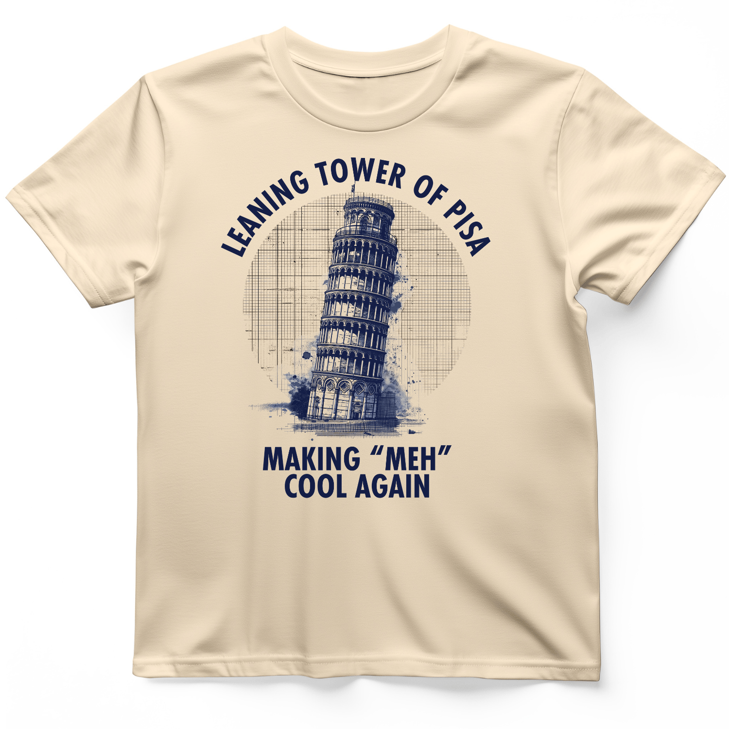Leaning Tower of Pisa T-Shirt Natural / S
