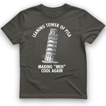 Leaning Tower of Pisa T-Shirt Charcoal / S