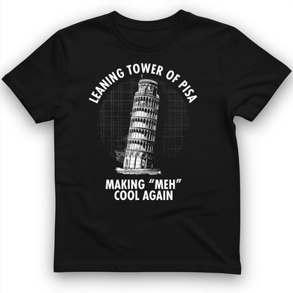 Leaning Tower of Pisa T-Shirt Black / S
