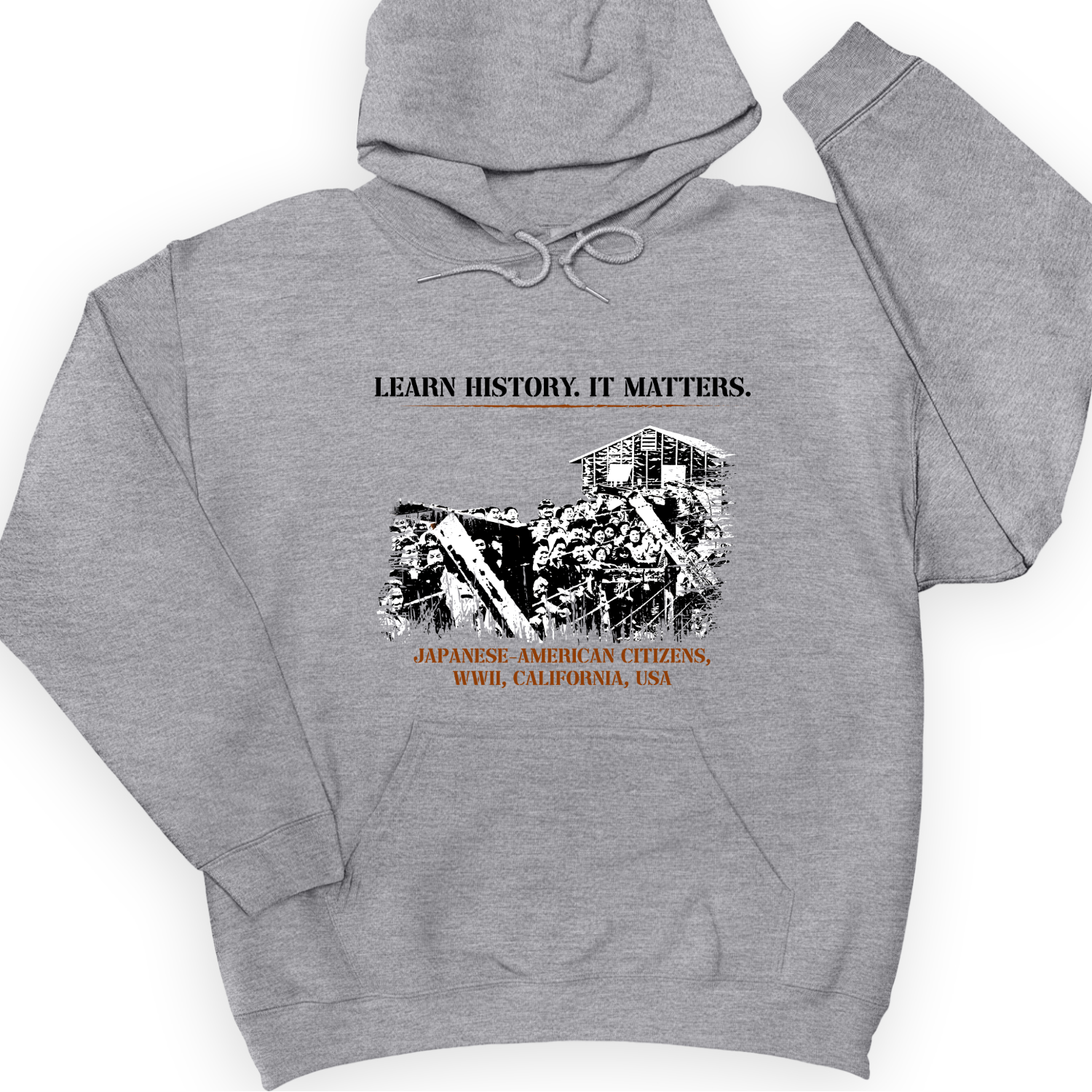 Learn History It Matters Hoodie Sport Grey / S