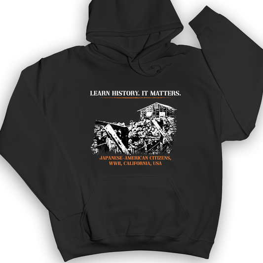 Learn History It Matters Hoodie Black / S