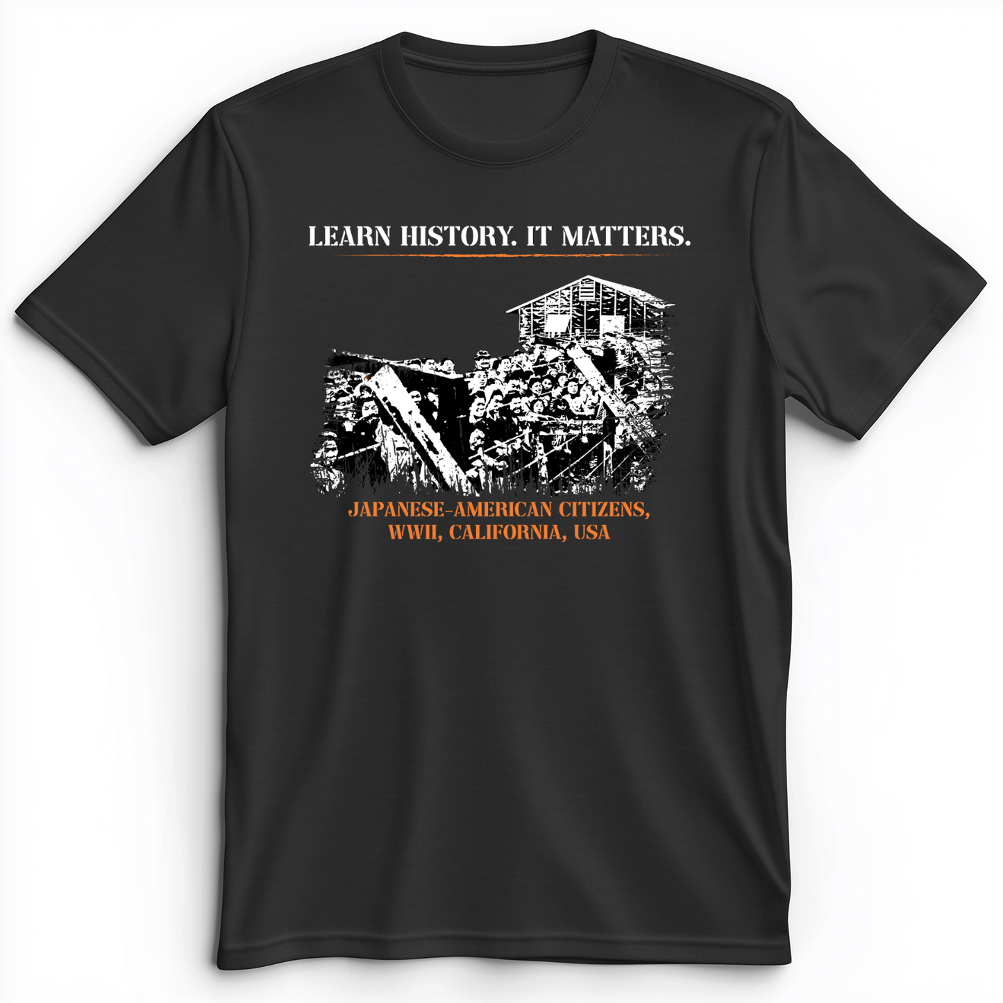 Learn History It Matters Premium Tee Dark Grey Heather / S
