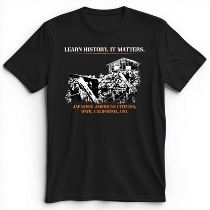 Learn History It Matters Premium Tee Black / S
