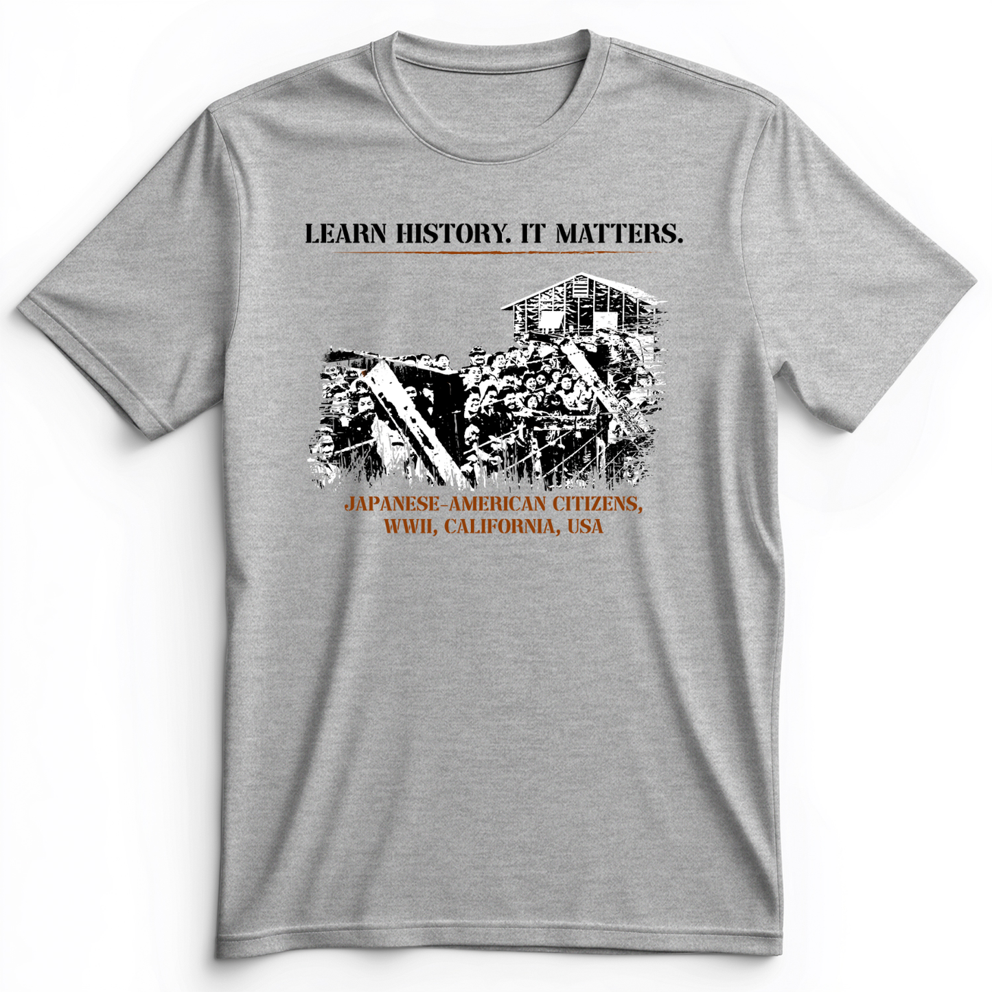 Learn History It Matters Premium Tee Athletic Heather / S