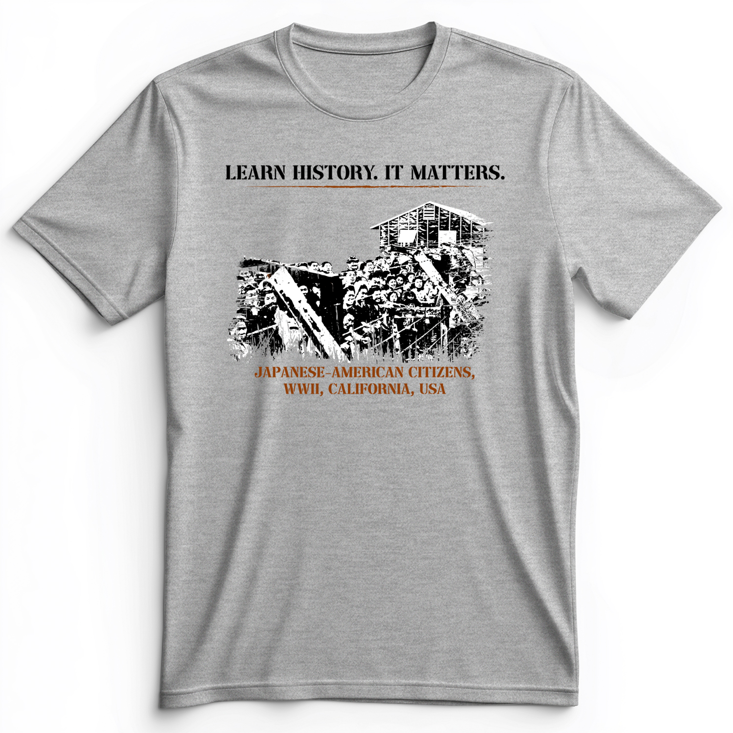 Learn History It Matters Premium Tee Athletic Heather / S