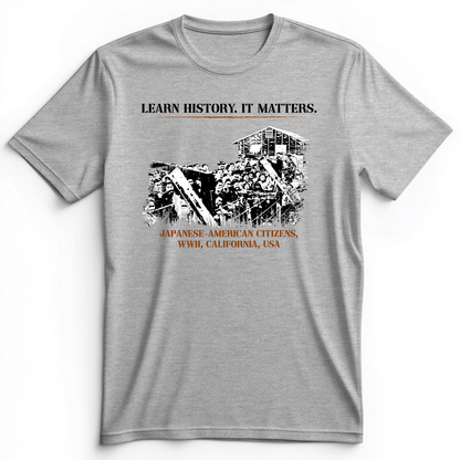 Learn History It Matters Premium Tee Athletic Heather / S