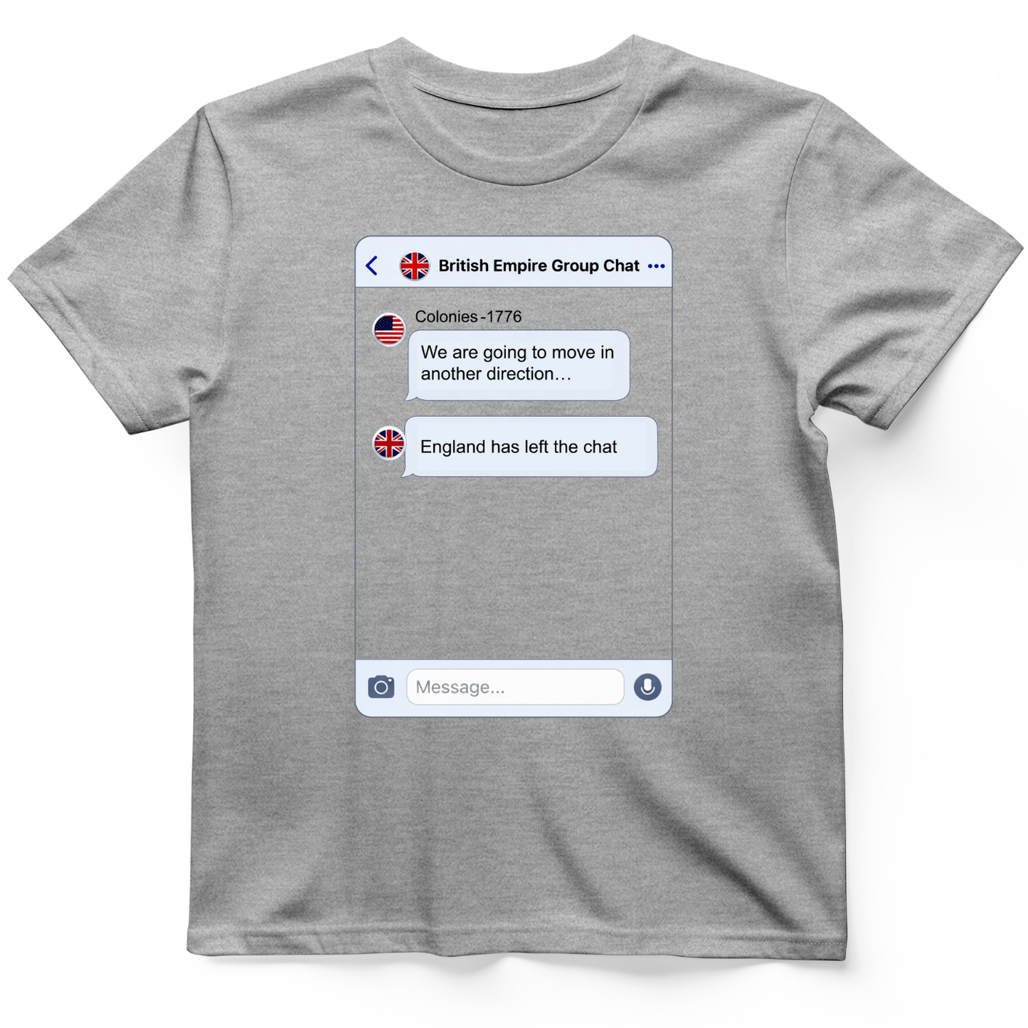 Left the Chat T-Shirt Sport Grey / S