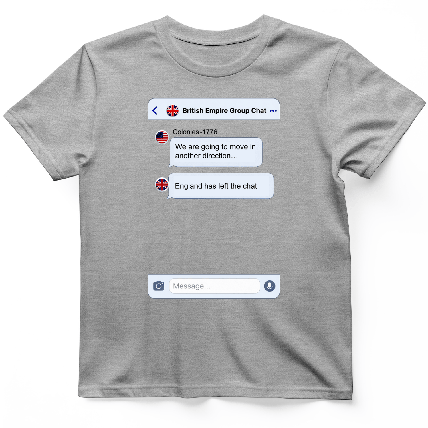 Left the Chat T-Shirt Sport Grey / S