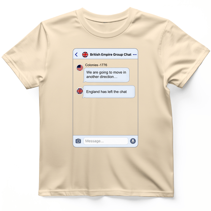 Left the Chat T-Shirt Natural / S