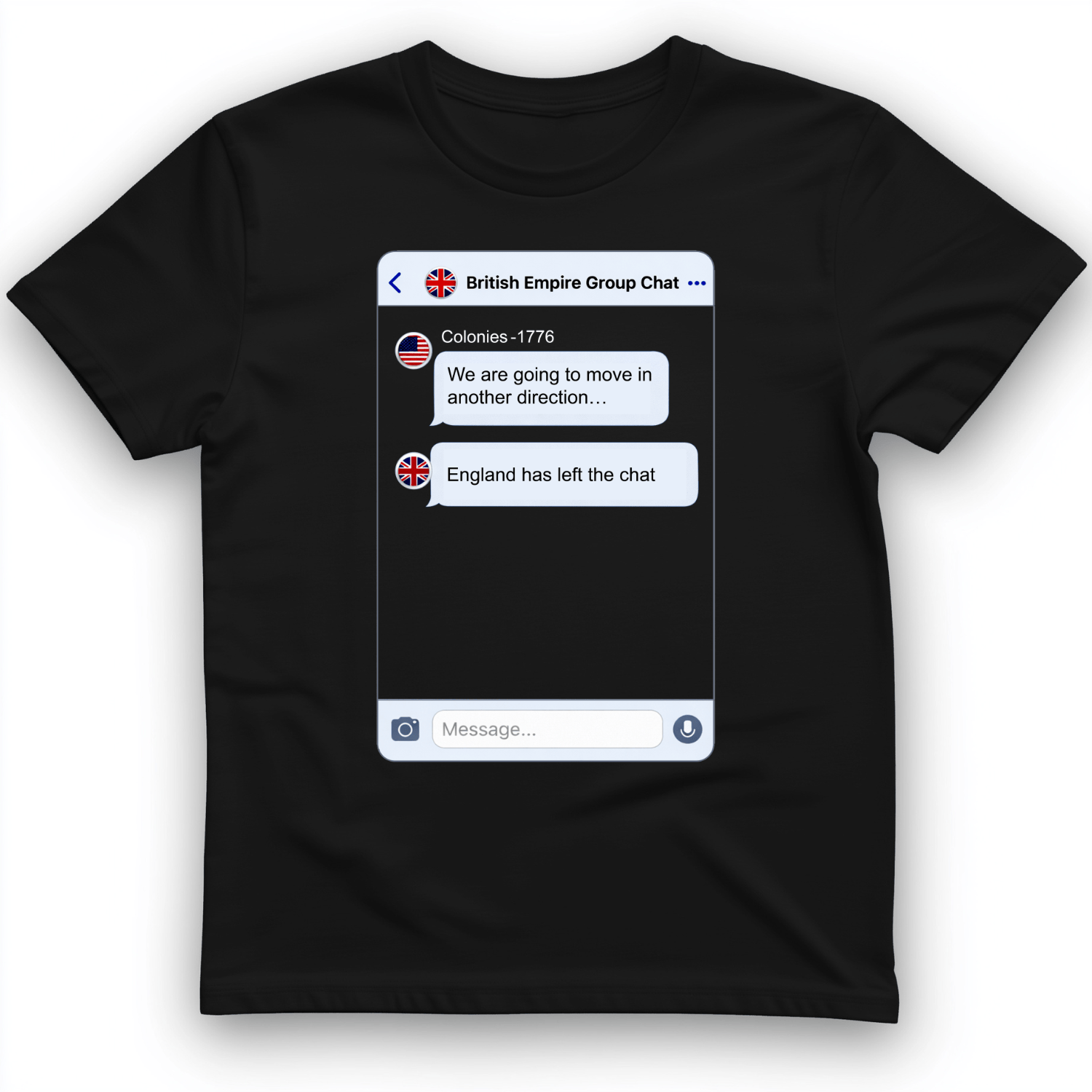 Left the Chat T-Shirt Black / S