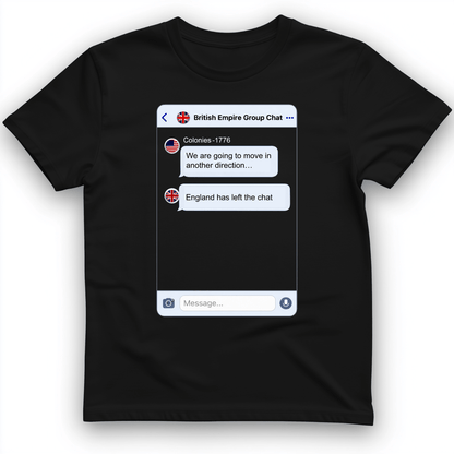 Left the Chat T-Shirt Black / S