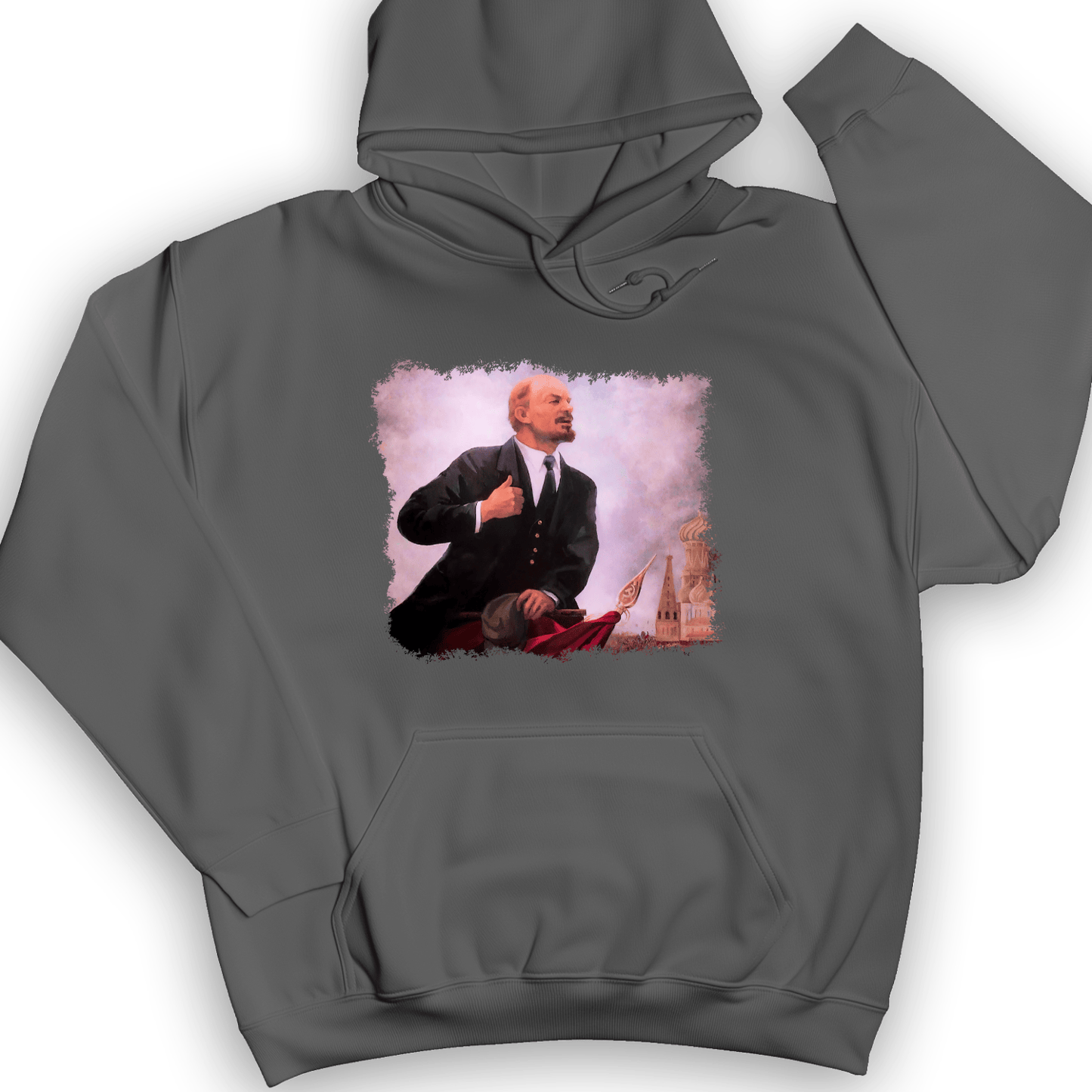 Lenin Hoodie Charcoal / S