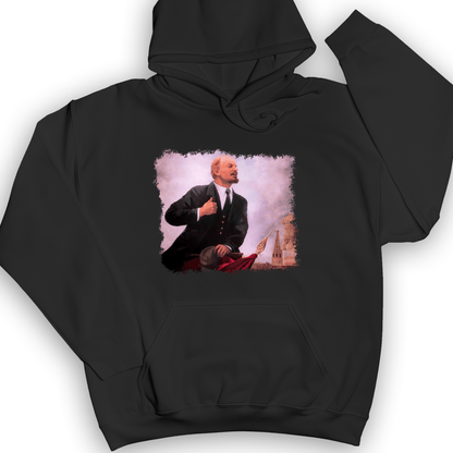 Lenin Hoodie Black / S