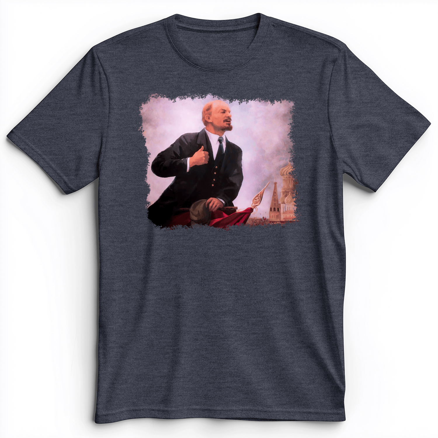 Lenin Premium Tee Heather Navy / S