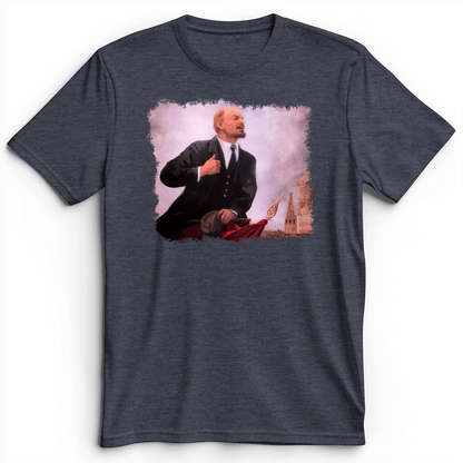 Lenin Premium Tee Heather Navy / S