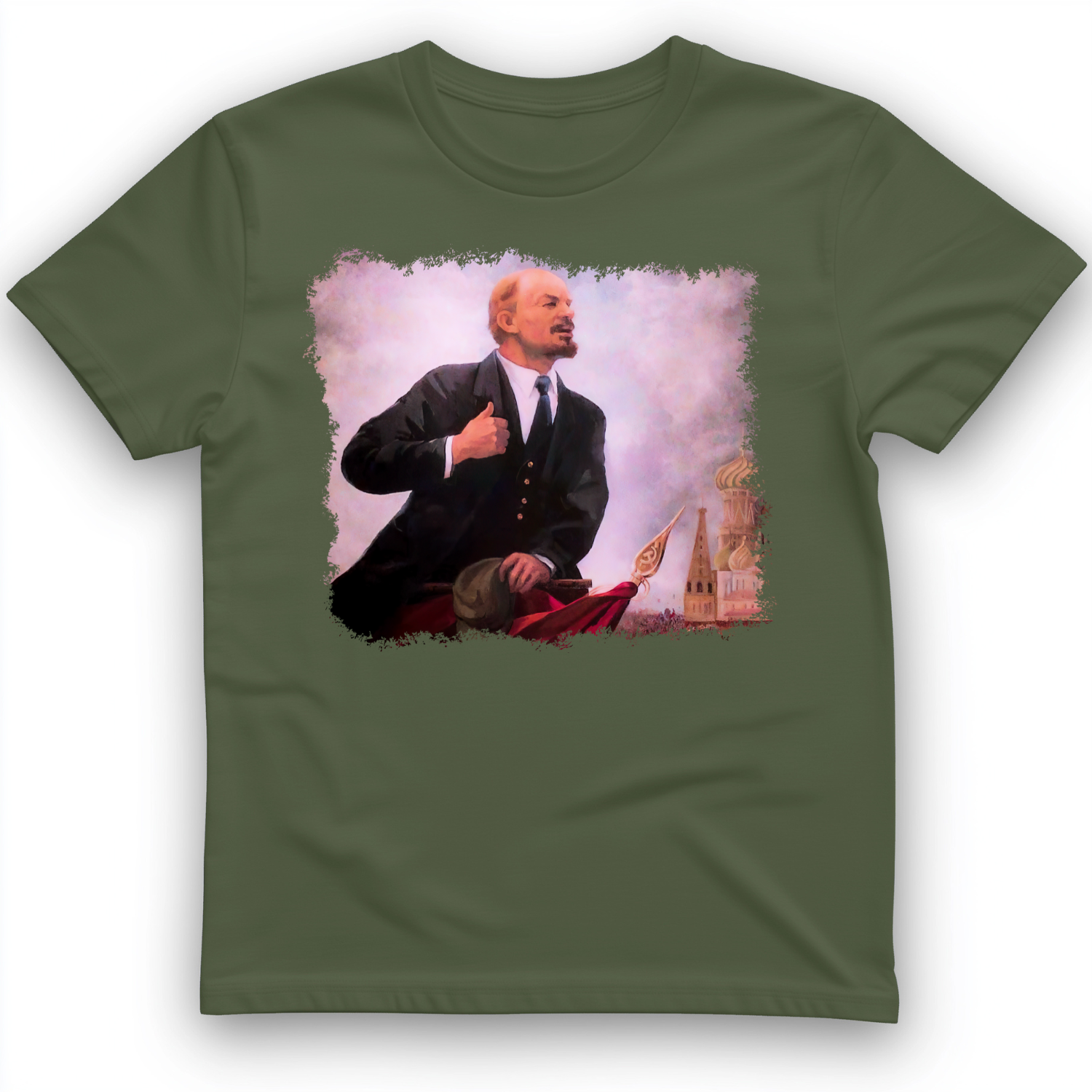 Lenin T-Shirt Military Green / S