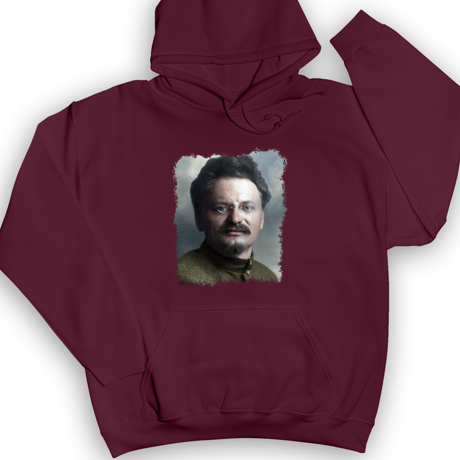 Leon Trotsky Hoodie Maroon / S