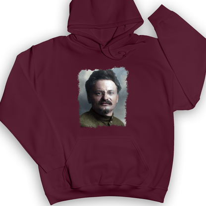 Leon Trotsky Hoodie Maroon / S