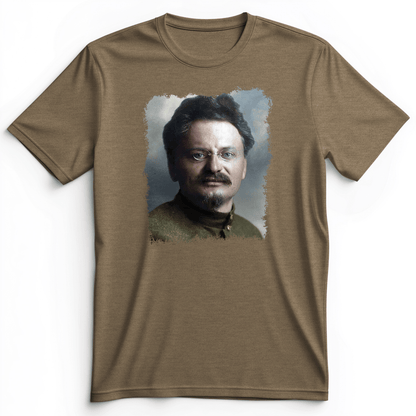 Leon Trotsky Premium Tee Heather Olive / S