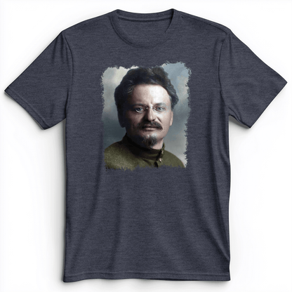 Leon Trotsky Premium Tee Heather Navy / S
