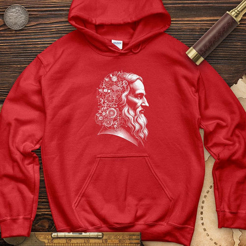 Leonardo's Engine Hoodie Red / S