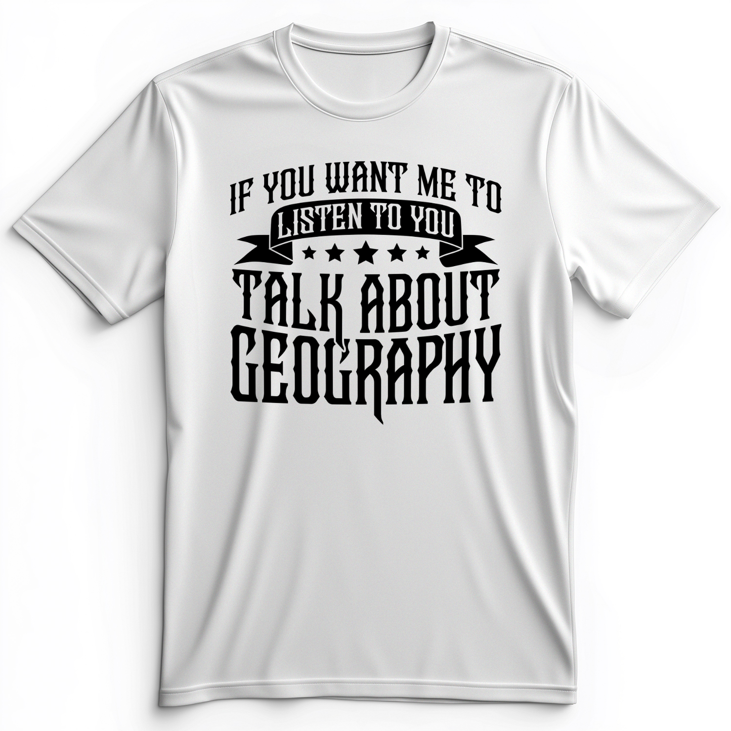 Let's Talk About Geography Premium Tee White / S