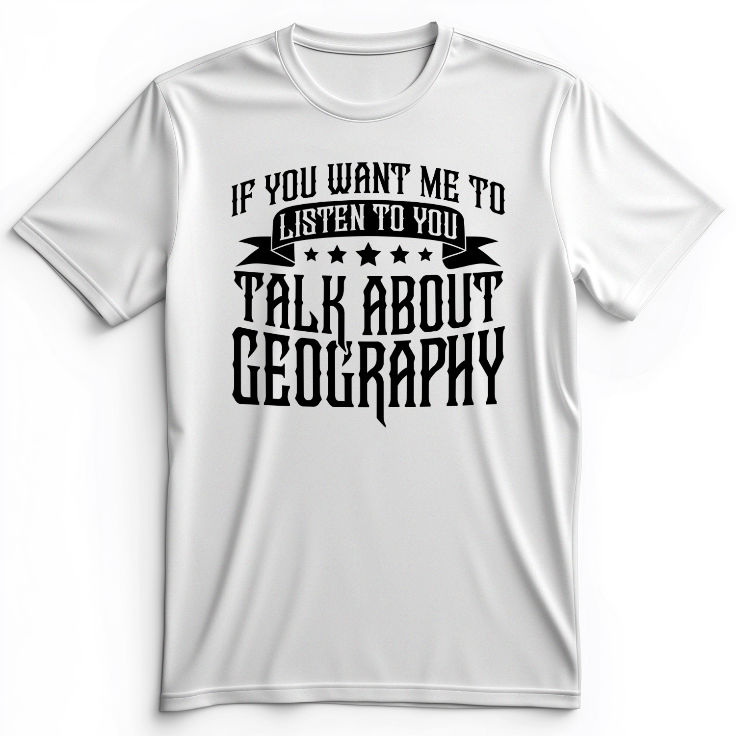 Let's Talk About Geography Premium Tee White / S