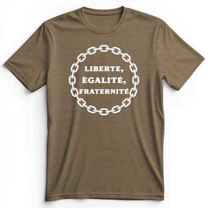 Liberte Egalite Fraternite Premium Tee Heather Olive / S