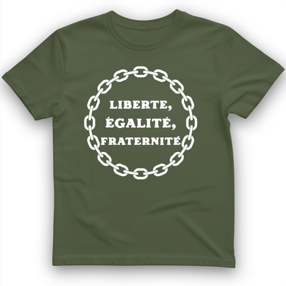 Liberte Egalite Fraternite T-Shirt Military Green / S