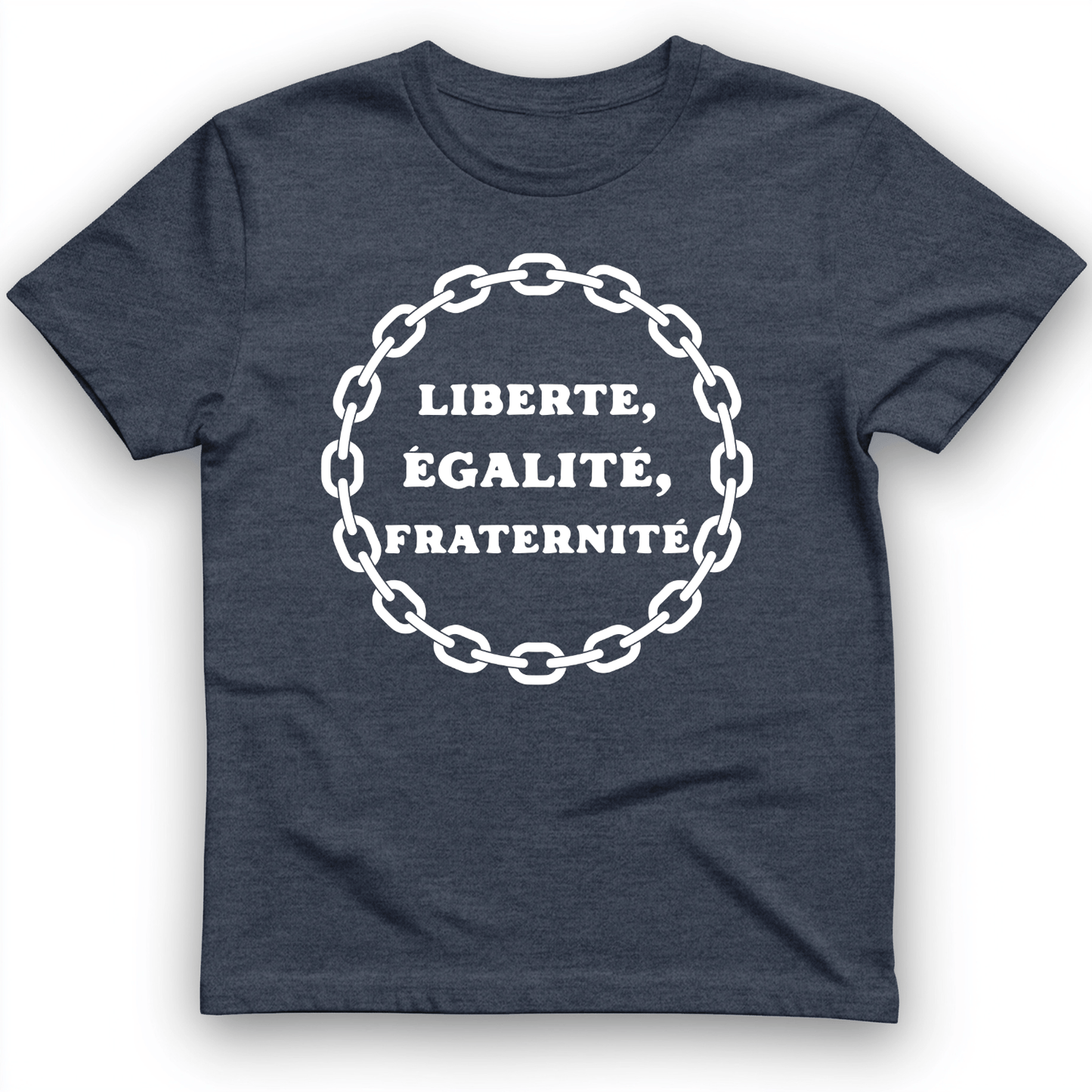 Liberte Egalite Fraternite T-Shirt Heather Navy / S