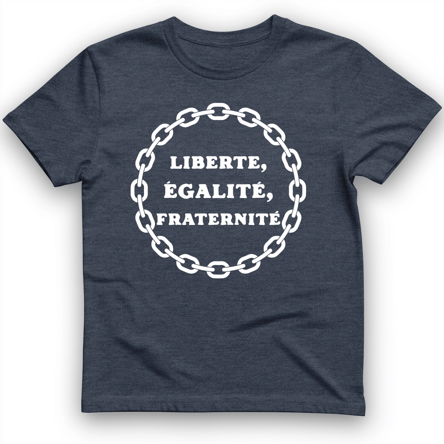 Liberte Egalite Fraternite T-Shirt Heather Navy / S