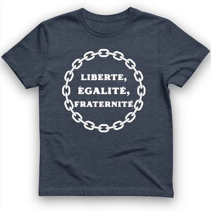 Liberte Egalite Fraternite T-Shirt Heather Navy / S
